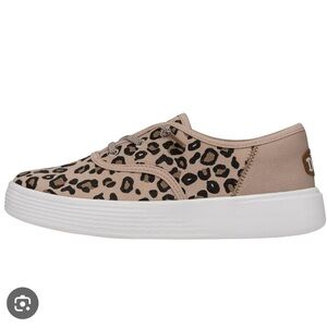 Hey Dude Women's Conway W Desert Leopard Sneakers Size 11
